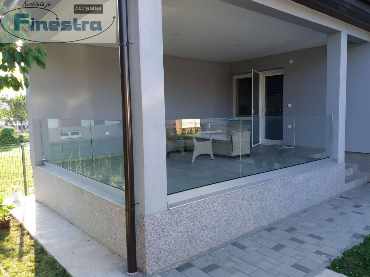 ALU Crystal line staklene ograde